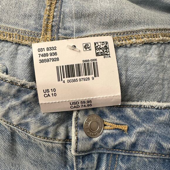 American Eagle Dreamy Drape Denim Maxi Skirt Sz 10 NWT Light Wash Low Rise Y2K - Picture 7 of 13